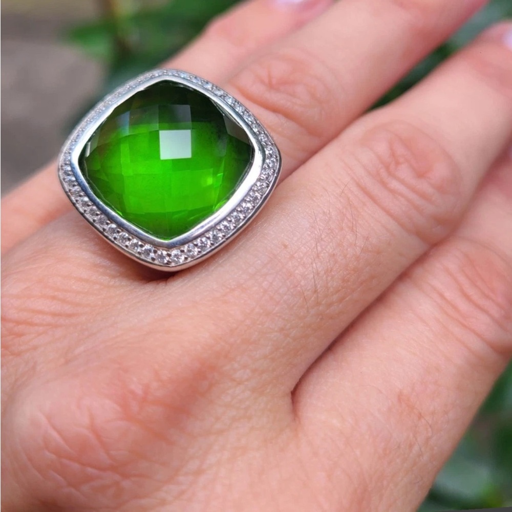 David Yurman 17mm Peridot Ring